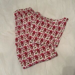 roller rabbit pink monkey set